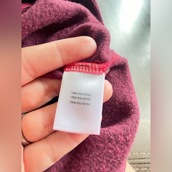 NWT Noble outfitters cozy cowl in raspberry / pink  size XS pullover - Picture 5 of 5